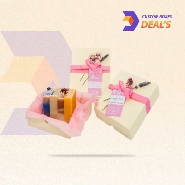 Printed gift soap boxes with logo for brands