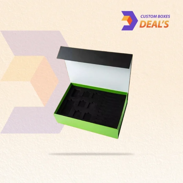 Printed custom boxes with EVA foam inserts for branding