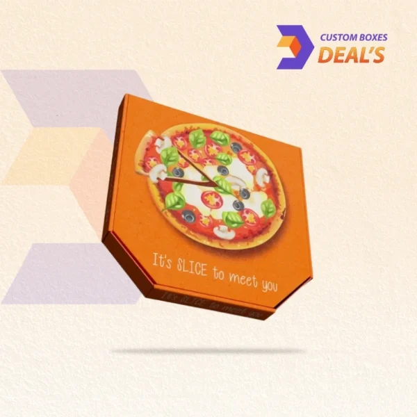 Printed custom Sicilian boxes ideal for thick crust and cheesy pizzas