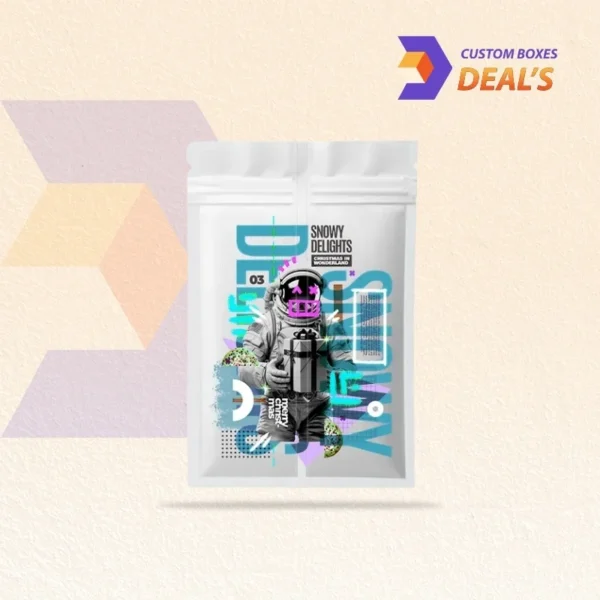 Resealable dual compartment custom Mylar bags for food packaging