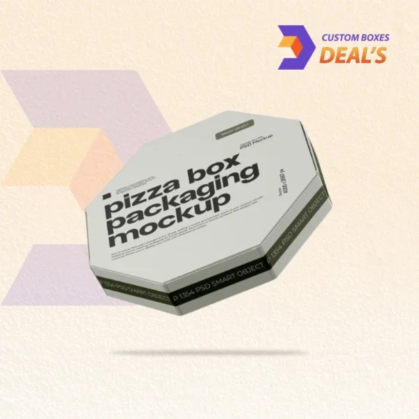 Stacked custom white pizza boxes for bulk orders and deliveries