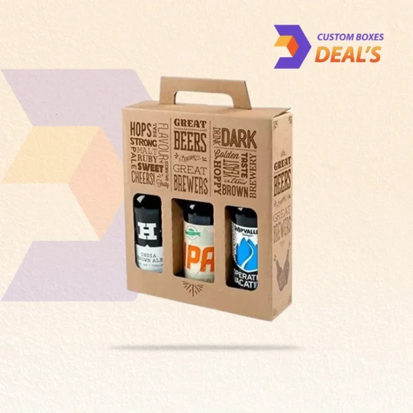 Stylish beverage boxes with logo for takeaway and delivery