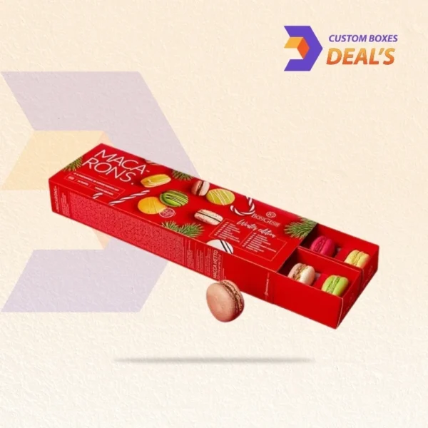 Stylish dessert packaging box for fancy macarons