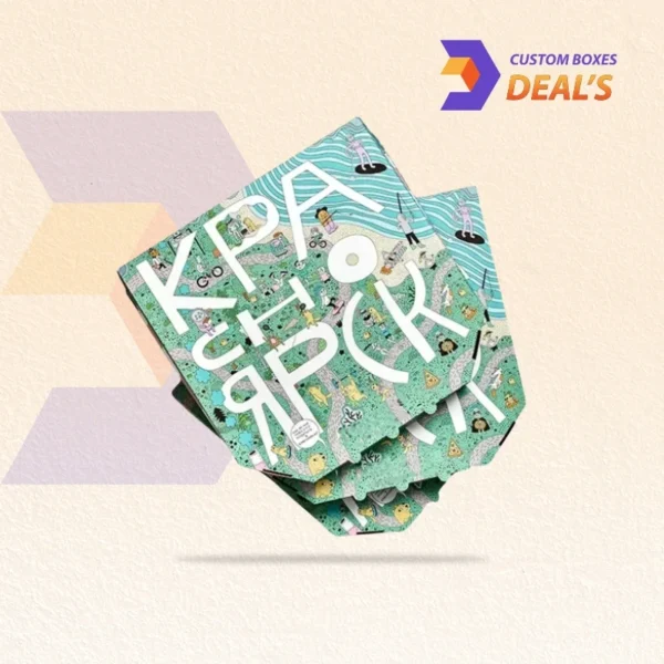 Custom triangle-shaped pizza boxes for single slice packaging