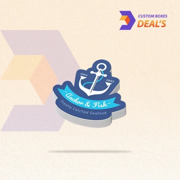 Durable vinyl die cut stickers for branding