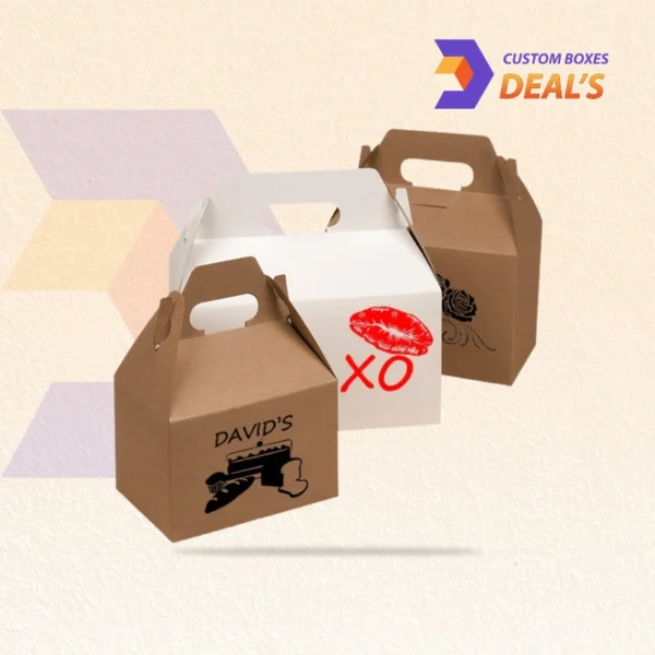 Wholesale custom food gable boxes for restaurants