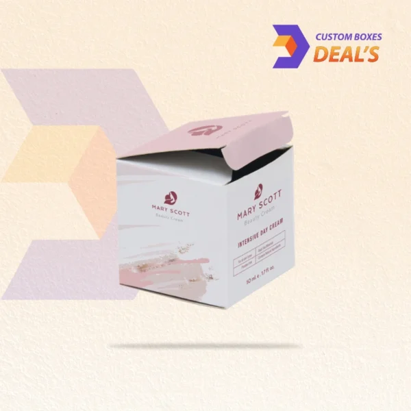 Wholesale custom printed cream boxes for cosmetic brands