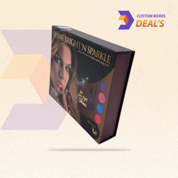 Wholesale luxury custom printed makeup boxes with inserts