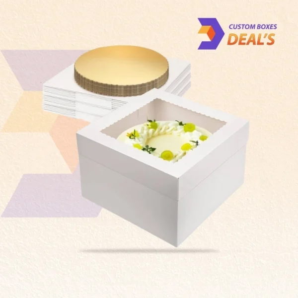 Custom White Bakery Packaging Boxes