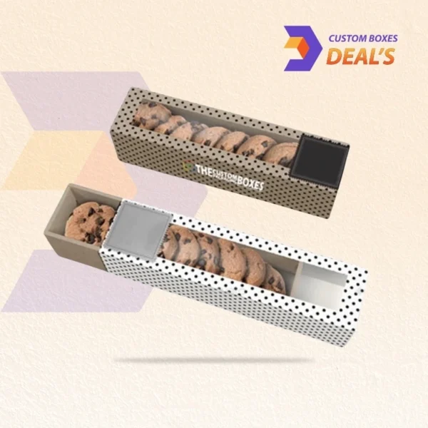 bakery style cookie packaging box with clear window