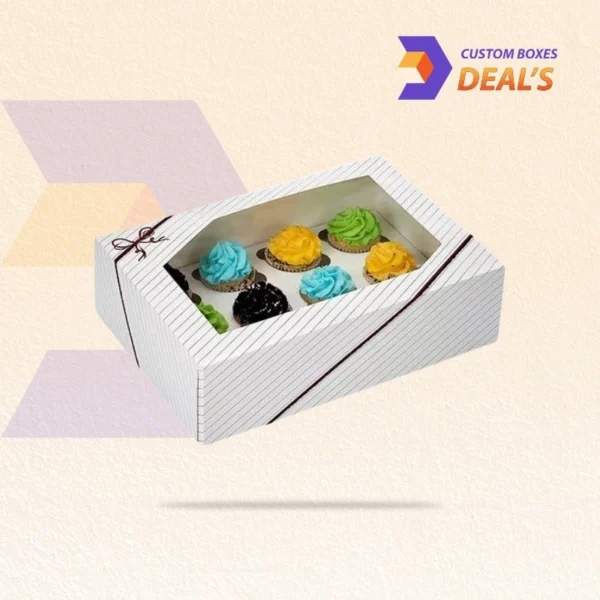 close-up of cardboard insert tray used to keep cake centered