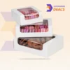 kraft cookie box with transparent window front display