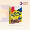 crunchy breakfast cereal packaging with green frog cartoon design